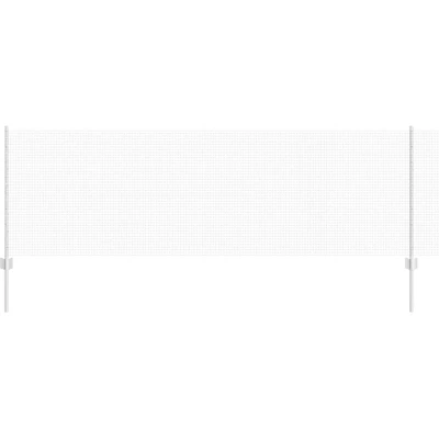 Image of vidaXL Welded Wire Fence with 11 U Posts Silver 0.8x25 m Steel