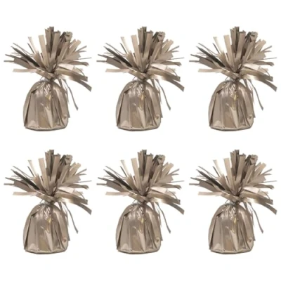 Image of Foil Helium Balloon Weights Pack of 6 Durable &amp; Colourful Matte Nude for Birthdays Parties, Events Celebrations Perfect Weight Holders