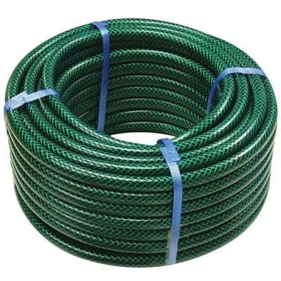Image of 50M Garden Hose Pipe Reel Reinforced Tough Outdoor Water Hosepipe Metre Green Quality Strong Durable Long Lasting Watering Gardening (50m)