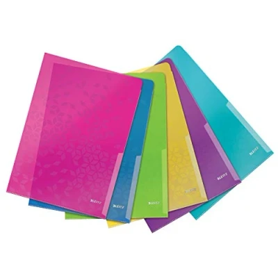 Image of Leitz Wow A4 Folder Assorted Colours (Pack of 6)