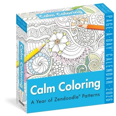 Image of Calm Colouring Desk Calendar 2026