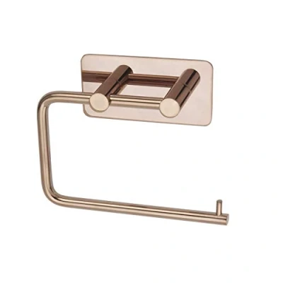 Image of Copper Toilet Roll Holder Stick on Self Adhesive Pad