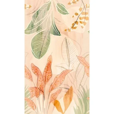 Image of Grandeco Mural Naive Flowers A60701