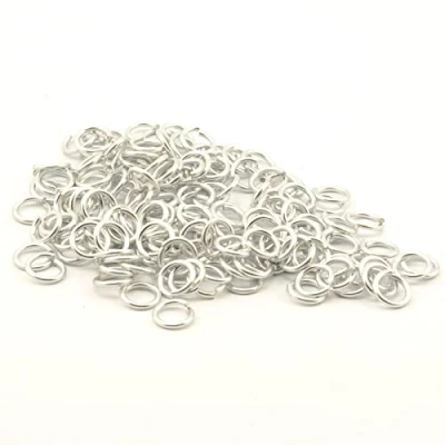 Image of Vaessen Creative Alu Deco jump rings 10mm x135 silver,