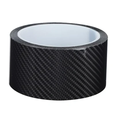 Image of Carbon Fiber Strips Anti Scratch Car Door Edge Guard Sticker Detailing Wrap Protective Film Vinyl Tape (5CM*3M)