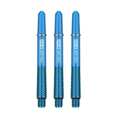 Image of TARGET Darts Pro Grip Evo Blue Aluminium Short Dart Shafts