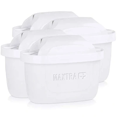 Image of BRITA 006044 Maxtra Filter Cartridges + Pack of 3 +1 White