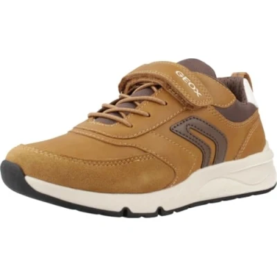 Image of Geox J ROONER BOY D Sneaker, Brown, 0 UK