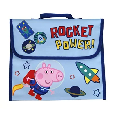 Image of Boys Peppa Pig George Primary School Reading Book Bag