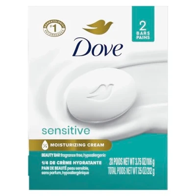 Image of Dove Beauty Bar, Sensitive Skin, 4 Oz, 2 Ct Bar