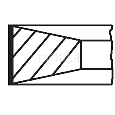 Image of 0640W5, 1607373780 Piston Ring Kit MAHLE ORIGINAL 039 RS 00113 0N0 75,0mm CITROËN: C4 Grand Picasso 2, C3 II, FORD: FOCUS 3, FIESTA 6