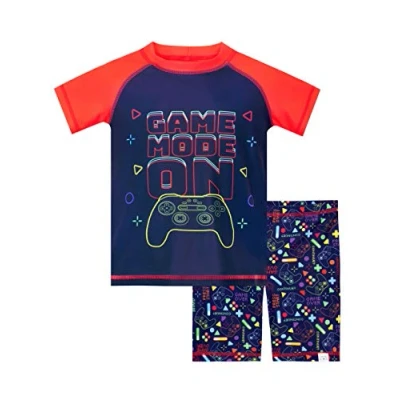 Image of Harry Bear Boys Gaming Swim Set Blue Age 4 to 5 Years