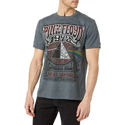Image of Liquid Blue Men&#039;s Pink Floyd Carnegie Hall T Shirt, Grey, Large