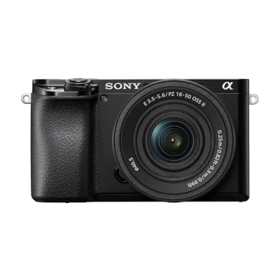 Image of Sony Alpha A6100 Mirrorless Camera 24.2 Megapixel with 16 50mm f/3.5 5.6 Power Zoom Lens, Eye tracking autofocus for Human and animal, 4K Movie recording Flip Screen 3.0 Inch LCD Black (Renewed)