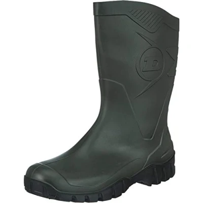 Image of DUNLOP Men&#039;s Dee Rubber Boots, Green, 7 UK