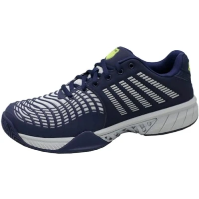 Image of K Swiss Performance Men&#039;s Express Light 3 Tennis Shoes, Peacoat/Gray Violet/Lime Green, 8.5 UK