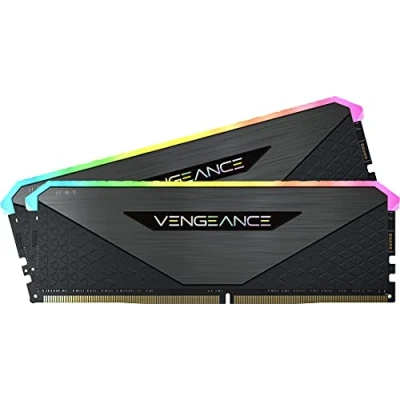 Image of Corsair Vengeance RGB RT 16GB (2x8GB) DDR4 3600MHz C18 Desktop Memory (Dynamic Lighting, Optimised for AMD 300/400/500 Series, Compatible with Intel Series) Black
