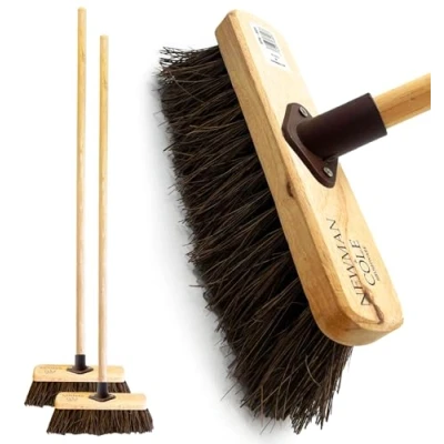 Image of 10 Outdoor Broom Yard Brush with Stiff Bristles The Perfect Garden (PACK OF 2)