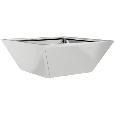 Image of vidaXL steel Planter Galvanised 40 x 15 cm Decorative Inlays