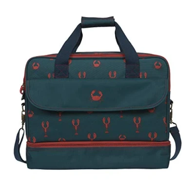 Image of Sophie Allport Lobster &amp; Crab Picnic Bag, Cool Bag with Thermal Insulation, Large, Wipe Clean, Carry Handle