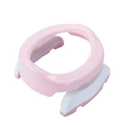 Image of POTETTE PLUS 2 in 1 Travel Pot/Toilet Trainer Light Pink/White