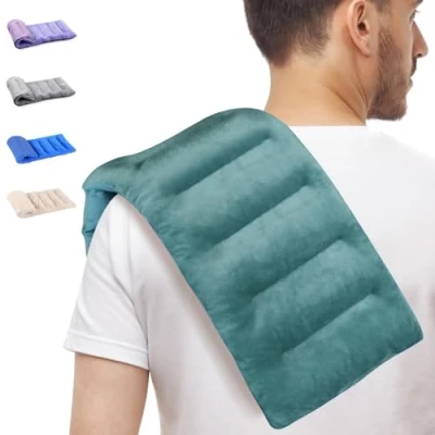 Image of SuzziPad Microwave Heating Pad for Pain Relief, 7x16 Microwavable Pads Cramps, 1 Pack (Green)