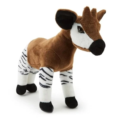 Image of Zappi Co Okapi Plush Toy (35cm) Unique, Cuddly Safari Toy, Eco Friendly, Fascinating for Curious Kids, Made from Recycled Material