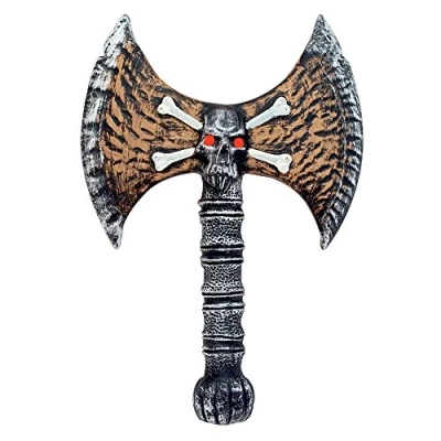 Image of Bristol Novelty BA955 Viking Skull Axe, Mens, One Size