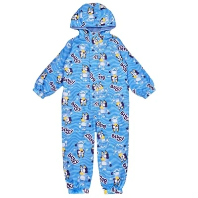 Image of Bluey Boys Puddle Suit Rainsuit All In One Coat (Bluey Blue, 18 24 Months)