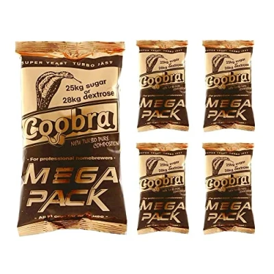 Image of 5 x Coobra Mega Pack 100L Turbo Yeast, Vodka Yeast for Mash