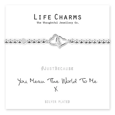 Image of Life Charms Women Jewellery You Mean The World Welsh Bracelet Wristband Gift