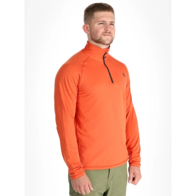 Image of Dare 2b Quick Drying Men&#039;s Orange Fuse Up II Recycled Lightweight Core Stretch Midlayer, Size: Xxxl