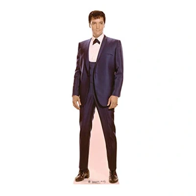 Image of SC236 Star Cutouts Elvis Sixties Royal Blue Suit Lifesize Cardboard Cut Out