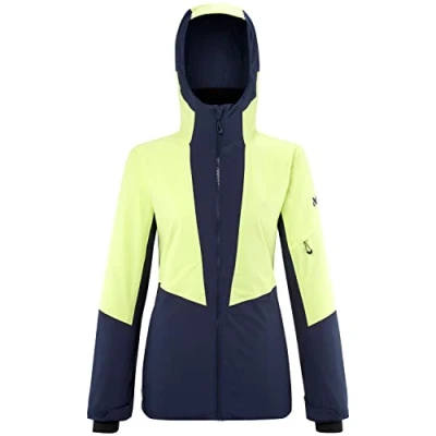 Image of Millet Murren JKT W Women&#039;s Ski Jacket Waterproof and Windproof Membrane Ski, Touring Yellow/Blue