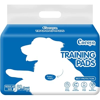 Image of COCOYO Best Value 22&quot;x22&quot; Dog Training Pads 50 Count Pee Super Absorbent Puppy