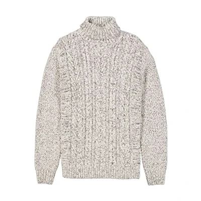 Image of Garcia Men&#039;s Jumper Sweater, White Melee, L