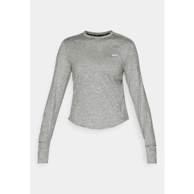 Image of Nike Performance Swift Long sleeved top, Women&#039;s, Size: XL, Smoke grey/reflective silver