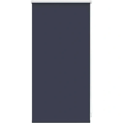Image of &#039;vidaXL Blackout Roller Blinds Marine/Blue, Thermal Insulated, Wall/Ceiling Install, Includes Mounting Accessories, 40 x 100 cm