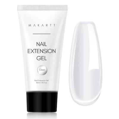 Image of Makartt Poly Nail Gel, Extension Gel 50ML, Builder White Pink Nude Clear Rosy for Technician Starter DIY Salon Design