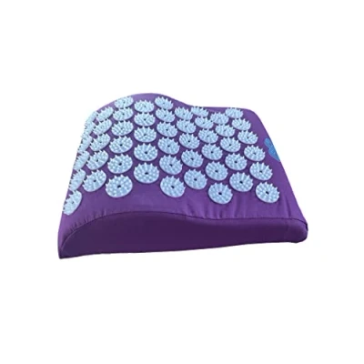 Image of OR8 Wellness Acupressure Pillow for Shoulders and Cervical Bolster Neck Pain Migraine, Massage Cushion, Provides Firm Safe Support Purple