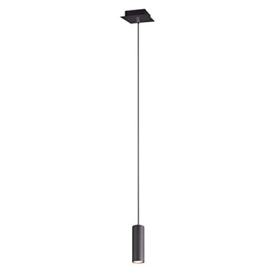 Image of Trio Leuchten Marley 312400132 Pendant Light Metal Black Matt 1 Bulb x GU10