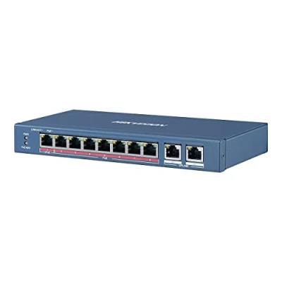 Image of Hikvision Digital Technology DS 3E0310HP E network switch Unmanaged Fast Ethernet (10/100) Blue Power over (PoE)