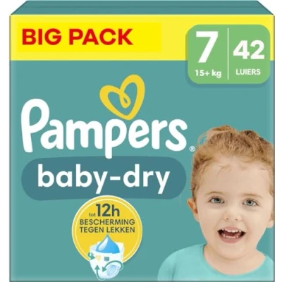 Image of Pampers Baby Dry Size 7 Big Pack 42 pieces 15+ KG