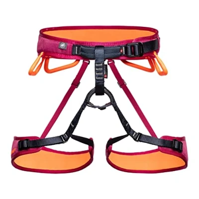 Image of Mammut Ophir Fast Adjust Women&#039;s Climbing Harness, Sundown Safety, Orange, XS
