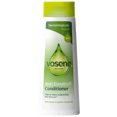 Image of Vosene Anti Dandruff Original Conditioner, enriched with Vitamin E and ProVitamin B5. Up to 100% flake free. 300ml