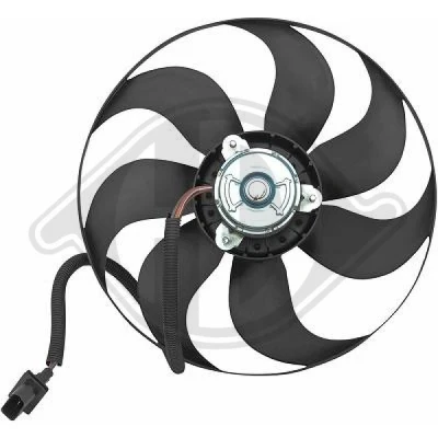 Image of 1C0959455, 6H0959455, 6N0959455L, 6Q0959455H, 6Q0959455Q Cooling Fan DIEDERICHS DCL1211 VOLKSWAGEN: Polo IV Hatchback, Lupo / 3L