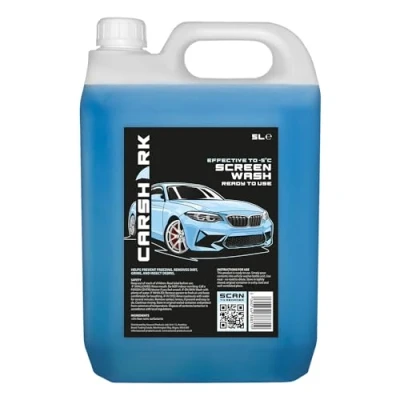 Image of Carshark Winter Screenwash 5 Litres, Effective Down to 5C, Low Smear Formula
