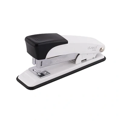 Image of D.RECT 315A Metal Stapler, Office Industrial Table Stapler 30 Sheets, for Office, Desk, White
