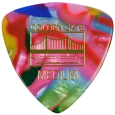 Image of Golden Gate MP 407 Triangle Shape Guitar Picks, 0.75 mm Thickness, Colourful Clown Confetti