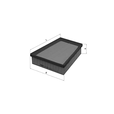 Image of 165462862R, 165469029R, 8200669187, 8200788425 Air Filter MAHLE ORIGINAL LX 2631 54,3mm 191mm 243,0, 243,0mm Insert RENAULT: Kangoo II Express